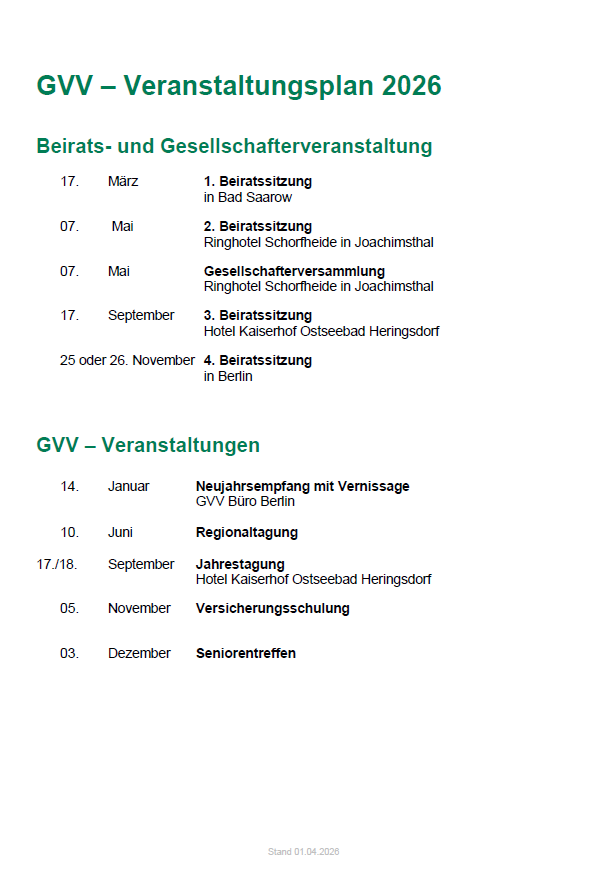 GVV Jahresplan 2026